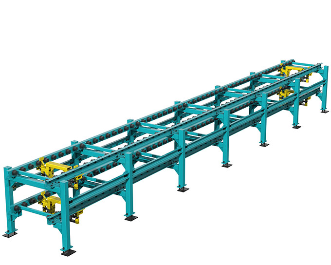 Double Deck pouring and Cooling line Conveyor